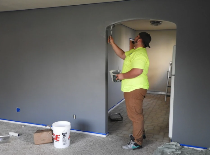 painting a room