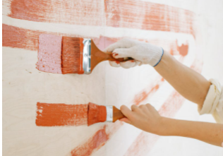 painting a wall